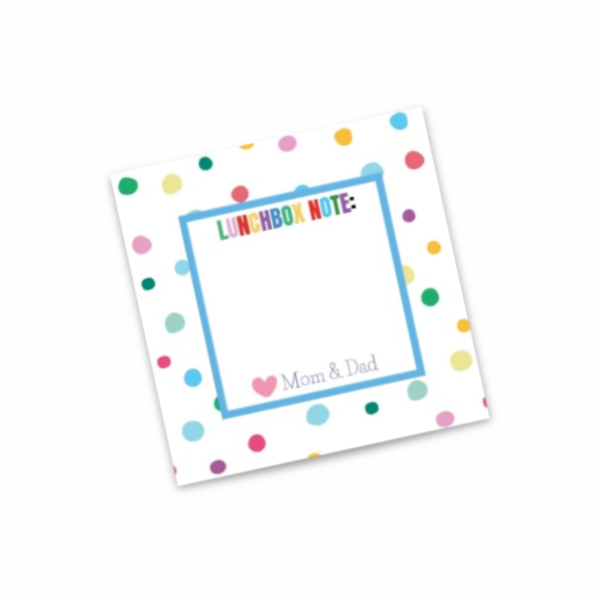 Personalized Lunchbox Note Cards
