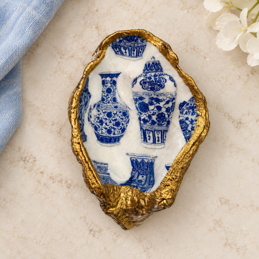 Blue & White Ginger Jars Oyster Creation