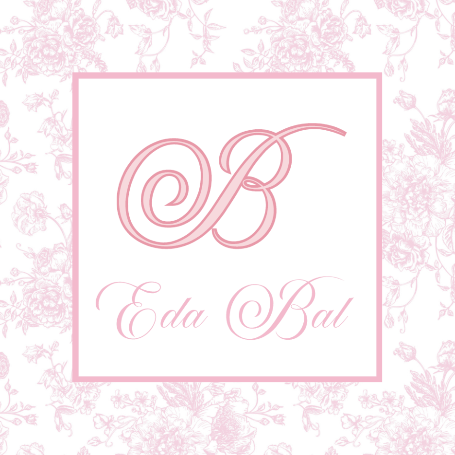 Pink Toile Personalized Enclosure Cards — personalized front; sample lettering shown