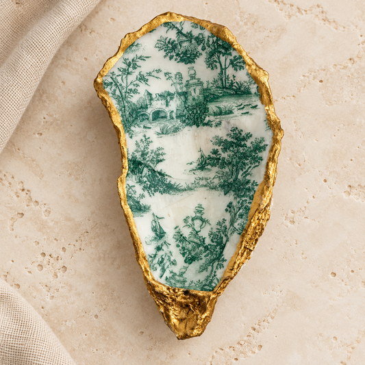 Green Garden Toile Oyster Creation