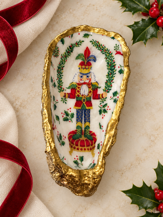 Holly Nutcracker Oyster Creation